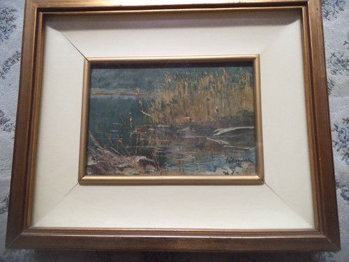 Quadro olio degli - ad,