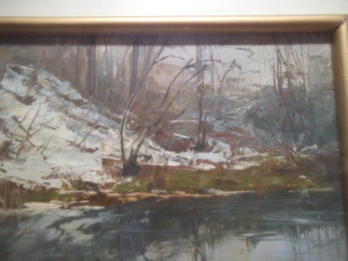 Quadro olio ambrogio - olio, di